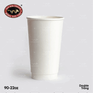 Ly Giấy Double 22oz - Trắng