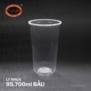 Ly nhựa 95.700ml đáy bầu