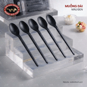Muỗng Nhựa Dài - Đen
