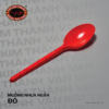 Muỗng nhựa ngắn - đỏ