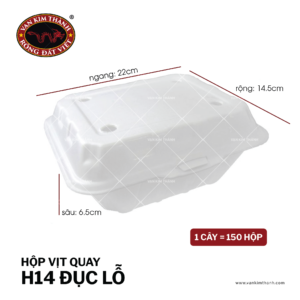 Hộp Vịt Quay H14 - Đục Lỗ