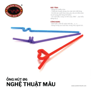 Ống Hút Ø6 Nghệ Thuật Màu