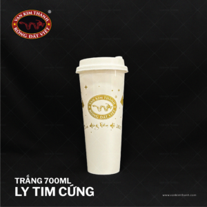 Ly 700ml TIM Cứng - Trắng Sữa
