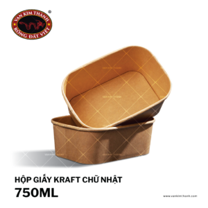 Tô Kraft Chữ Nhật 750ml