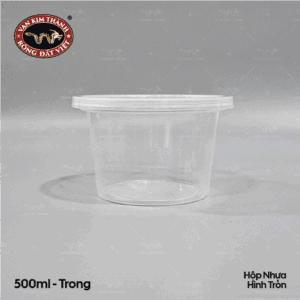 Hộp Nhựa Tròn Trong 500ml