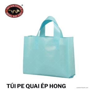Túi PE Quai Ép Hong Xanh Pastel