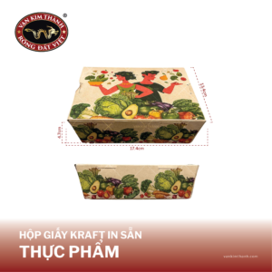 Hộp Giấy Kraft Thực Phẩm Nhỏ - Mẫu In Sẵn