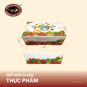 Hộp Giấy Thực Phẩm Nhỏ - Mẫu In Sẵn