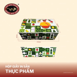 Hộp Giấy Thực Phẩm Nhỏ - Mẫu In Sẵn