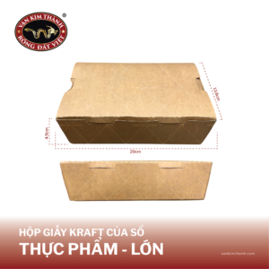 Hộp Giấy Kraft Thực Phẩm - Lớn