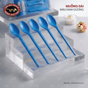 Muỗng Nhựa Dài - Xanh Dương