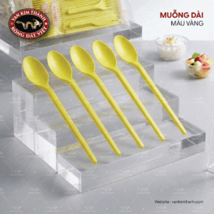 Muỗng Nhựa Dài - Vàng